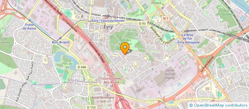 localisation de l'entreprise PIZZA RAPIDO EVRY à EVRY-COURCOURONNES
