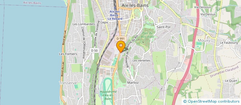 localisation de l'entreprise PIZZA REGAL  AIX-LES-BAINS