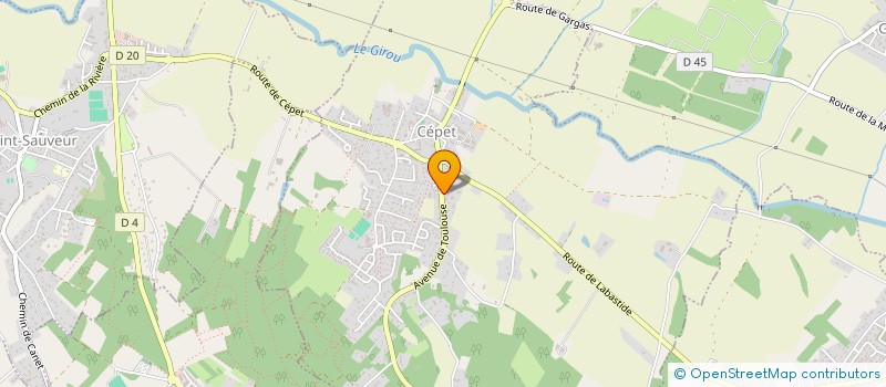 localisation de l'entreprise PIZZA REGGIO  CEPET