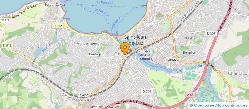 localisation de l'entreprise PIZZA ROMA  CIBOURE