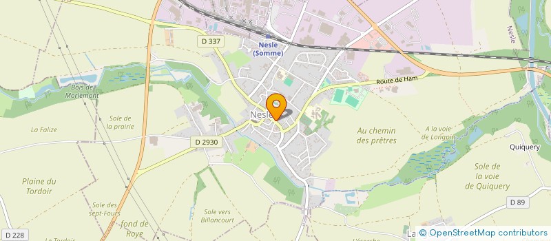 localisation de l'entreprise PIZZA ROMA  NESLE