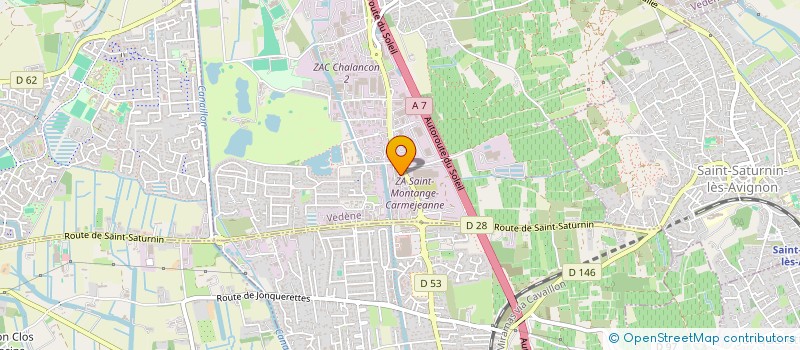 localisation de l'entreprise PIZZA ROSSI  VEDENE