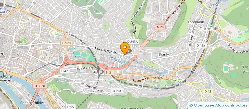 localisation de l'entreprise PIZZA ROUEN à ROUEN