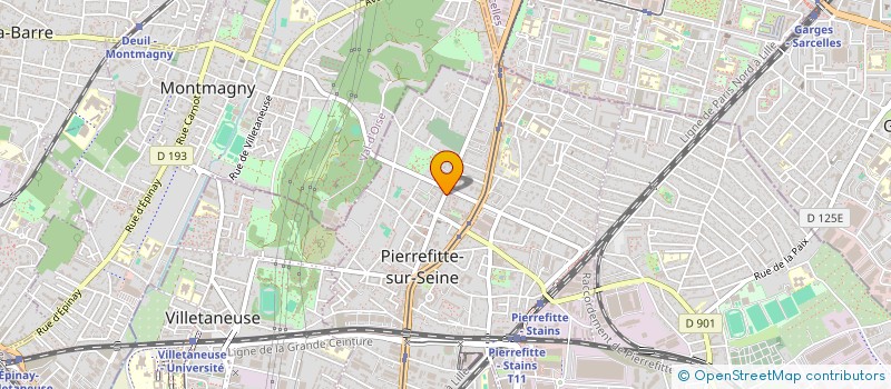 localisation de l'entreprise PIZZA ROYALE à PIERREFITTE-SUR-SEINE