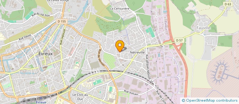 localisation de l'entreprise PIZZA RUSH  EVREUX