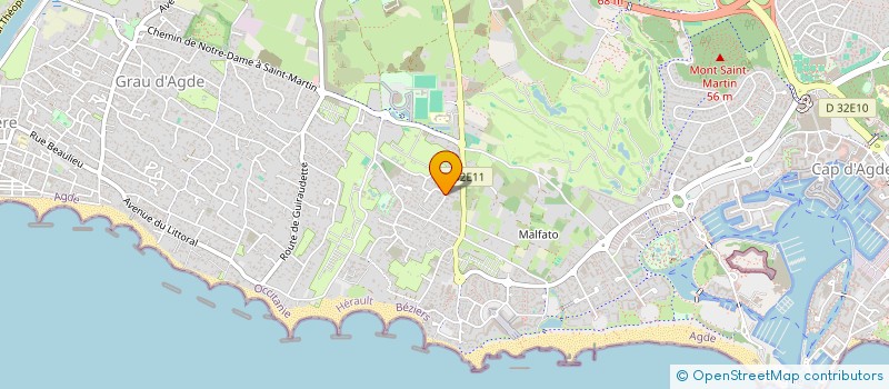 localisation de l'entreprise PIZZA SALVATORE à AGDE