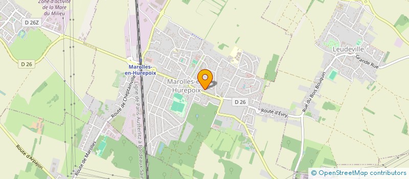 localisation de l'entreprise PIZZA SERVICE  LEUDEVILLE
