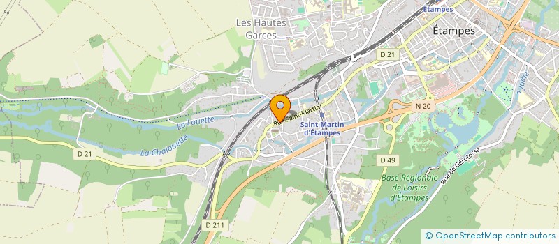 localisation de l'entreprise PIZZA SERVICES à ETAMPES