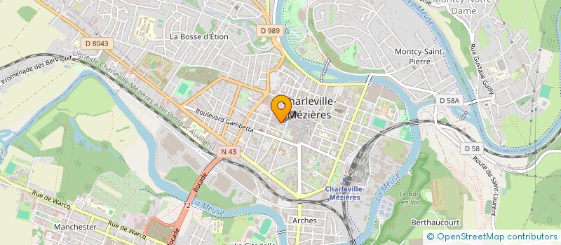 localisation de l'entreprise PIZZA SEVEN à CHARLEVILLE-MEZIERES