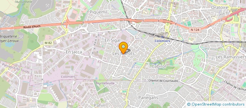 localisation de l'entreprise PIZZA SUD à COLOMIERS