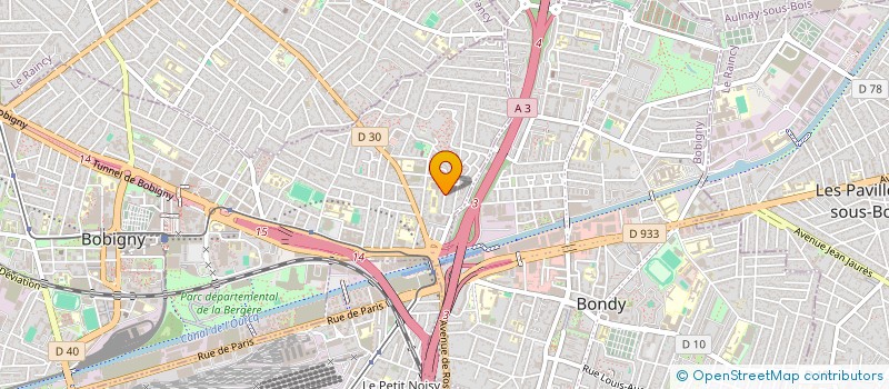 localisation de l'entreprise PIZZA TIME'S  BOBIGNY