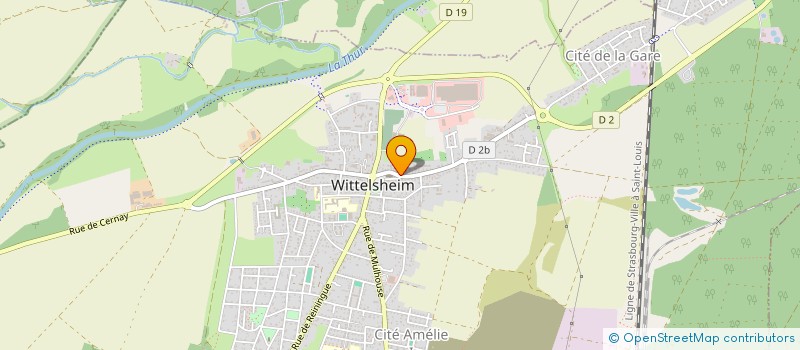 localisation de l'entreprise PIZZA TIME SARL  WITTELSHEIM