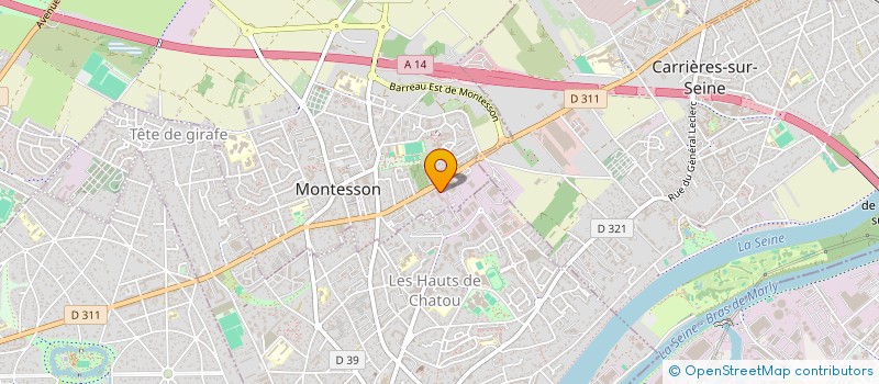 localisation de l'entreprise PIZZA TONY à MONTESSON