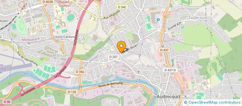 localisation de l'entreprise PIZZA TURTLE  AUDINCOURT