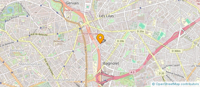 localisation de l'entreprise PIZZA VENEZZIA à LES LILAS