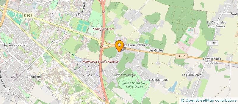 localisation de l'entreprise PIZZA VERDINI à MIGNALOUX-BEAUVOIR