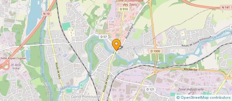localisation de l'entreprise PIZZA VERONE à GOND-PONTOUVRE