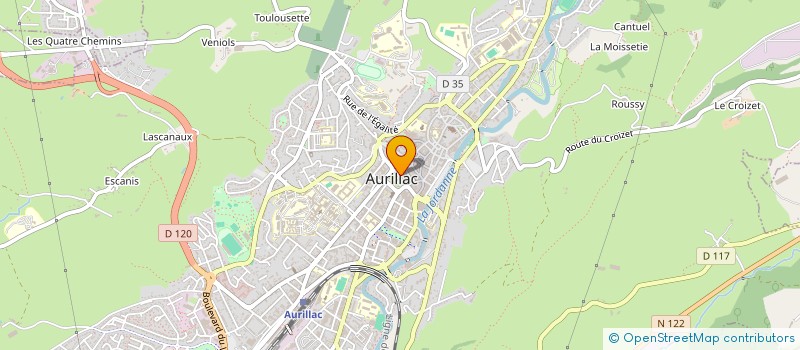 localisation de l'entreprise PIZZA VIVAL SQUARE à AURILLAC