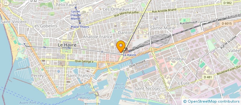 localisation de l'entreprise PIZZA WINGS à LE HAVRE