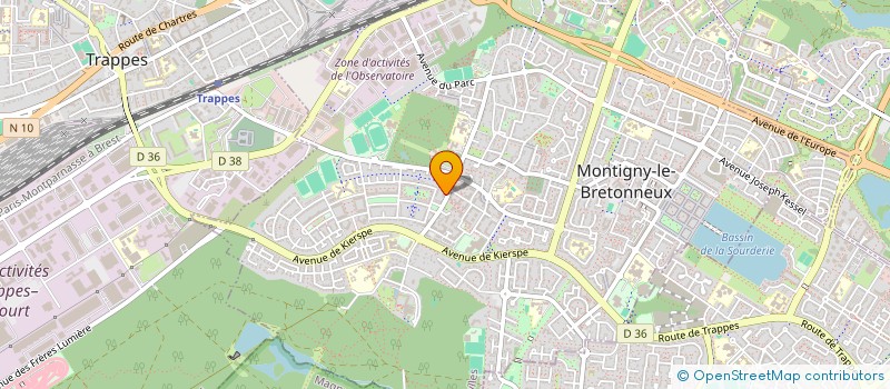 localisation de l'entreprise PIZZA WOODIZ  MONTIGNY-LE-BRETONNEUX