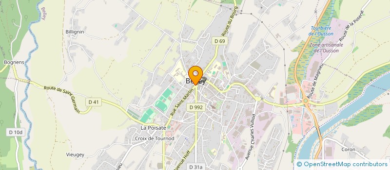 localisation de l'entreprise PIZZA'XAV  BELLEY