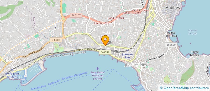 localisation de l'entreprise PIZZA YES à ANTIBES