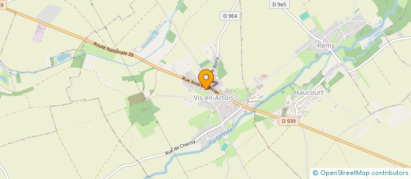 localisation de l'entreprise PIZZA YOUN'S  VIS-EN-ARTOIS