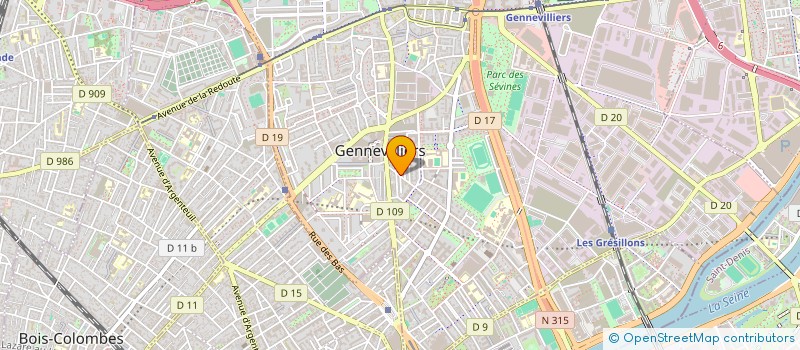 localisation de l'entreprise PIZZA92230  GENNEVILLIERS