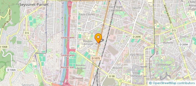 localisation de l'entreprise PIZZAA'A  GRENOBLE