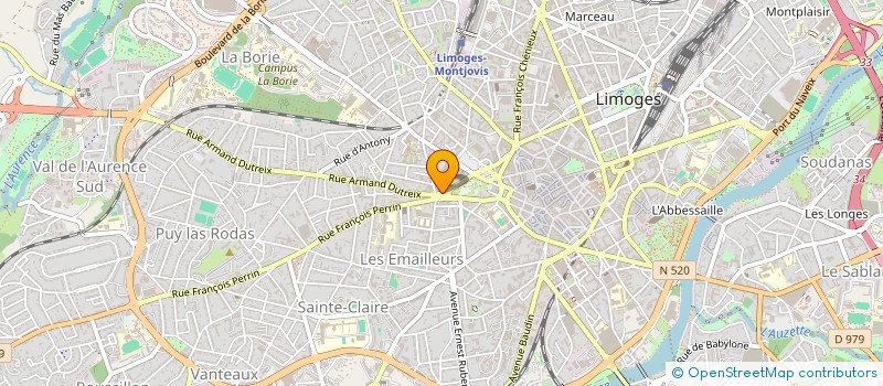 localisation de l'entreprise PIZZACARMES à LIMOGES