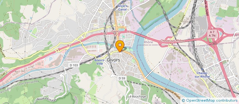 localisation de l'entreprise PIZZALIF GIVORS à GIVORS