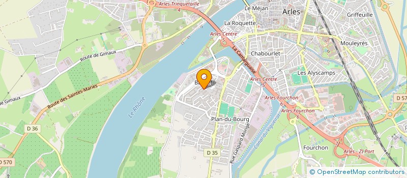 localisation de l'entreprise PIZZALLEGRA à ARLES