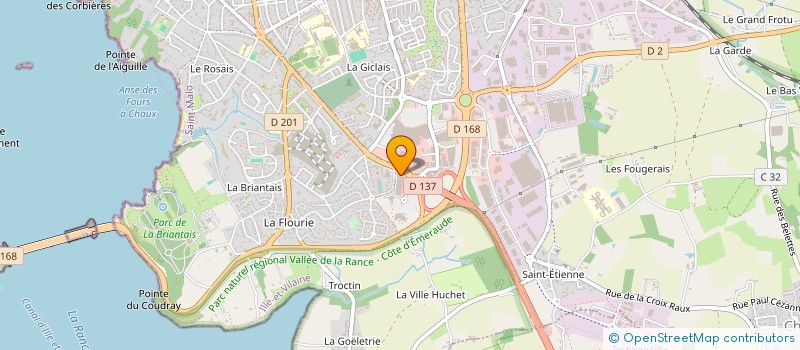 localisation de l'entreprise PIZZAMALO à SAINT-MALO