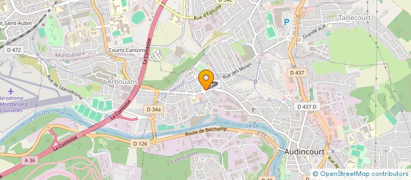 localisation de l'entreprise PIZZAMORE  AUDINCOURT