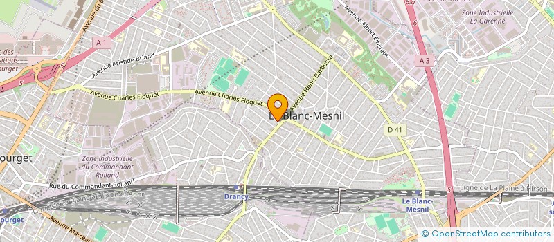 localisation de l'entreprise PIZZANINI à LE BLANC-MESNIL