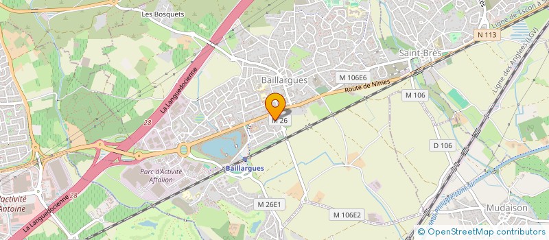 localisation de l'entreprise PIZZAPAPA à BAILLARGUES