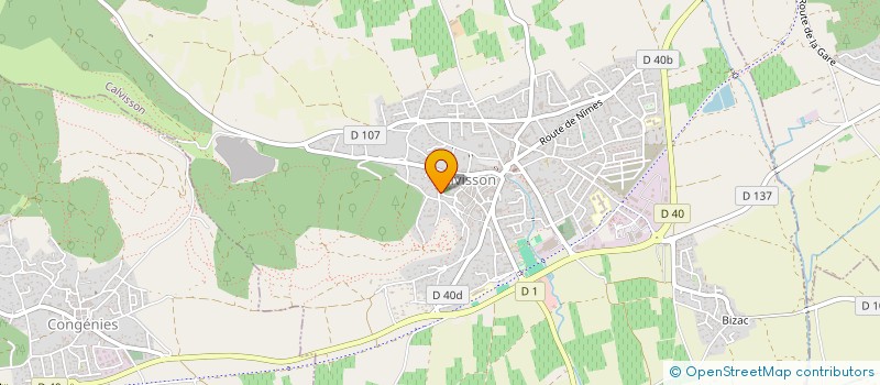 localisation de l'entreprise PIZZAQUEEN à CALVISSON