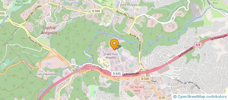 localisation de l'entreprise PIZZAROC FRANCE  ANTIBES