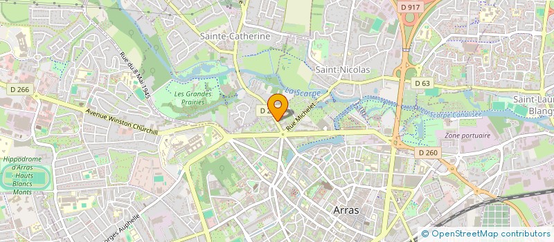 localisation de l'entreprise PIZZARTOIS à ARRAS