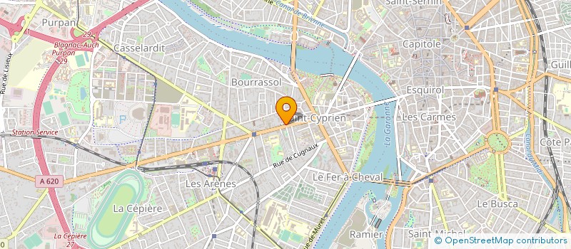 localisation de l'entreprise PIZZAS ARLEQUIN à TOULOUSE