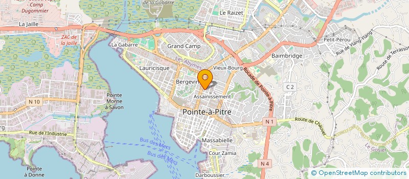 localisation de l'entreprise PIZZAS CARREES CHEZ PAT EURL à POINTE-A-PITRE