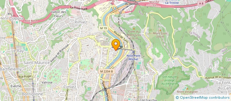 localisation de l'entreprise PIZZAS DES LANDES à NICE