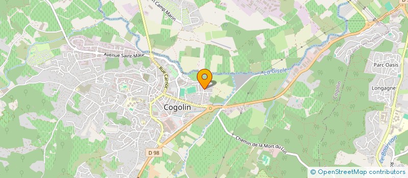 localisation de l'entreprise PIZZAS DU JARDIN à COGOLIN