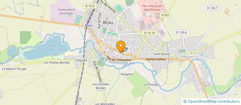 localisation de l'entreprise PIZZAS EXPRESS à BROU