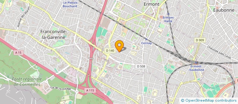 localisation de l'entreprise PIZZAS JAYJAY à ERMONT