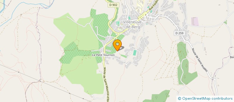 localisation de l'entreprise PIZZAS LA VOULTE à VILLENEUVE-DE-BERG