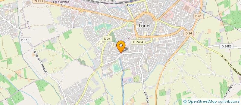 localisation de l'entreprise PIZZAS LOU PASCALET  LUNEL