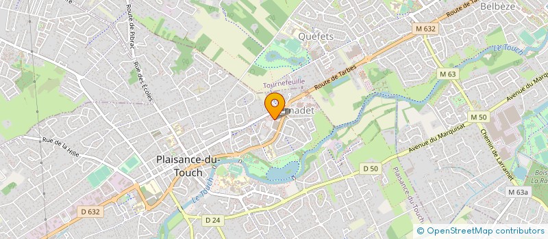 localisation de l'entreprise PIZZAS-PHIL  PLAISANCE-DU-TOUCH