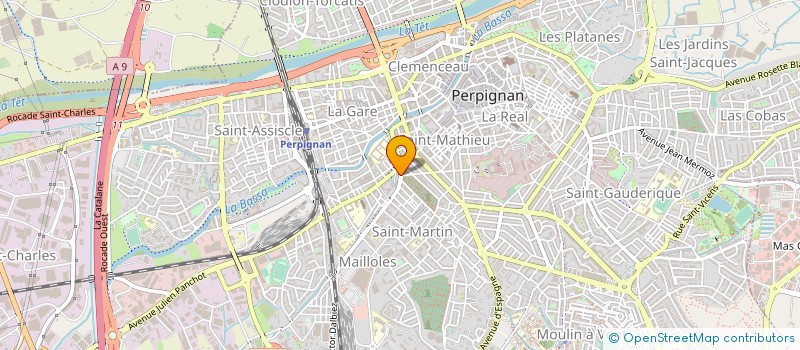 localisation de l'entreprise PIZZAS SAINT MARTIN à PERPIGNAN