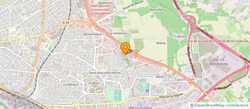 localisation de l'entreprise PIZZATOM à BEZIERS